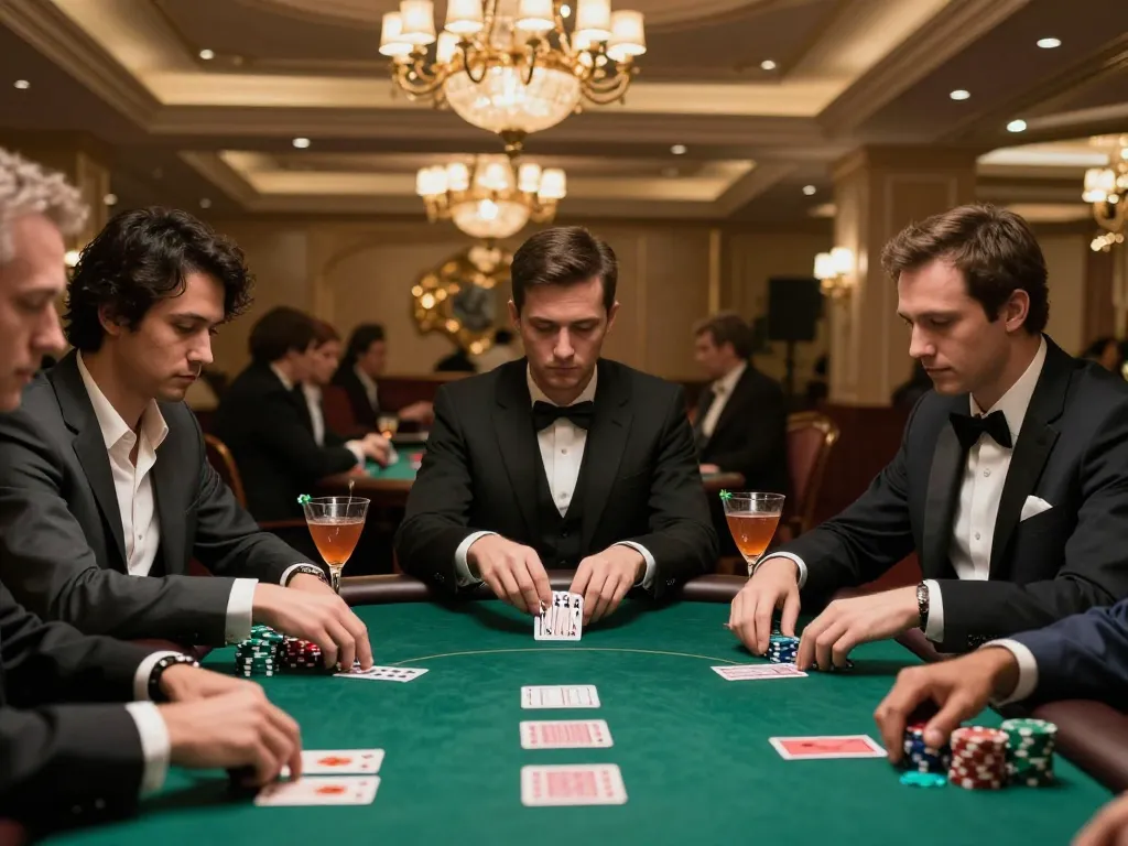 Experience the excitement of high-stakes poker at https://hd88.london/ with players deep in strategy.