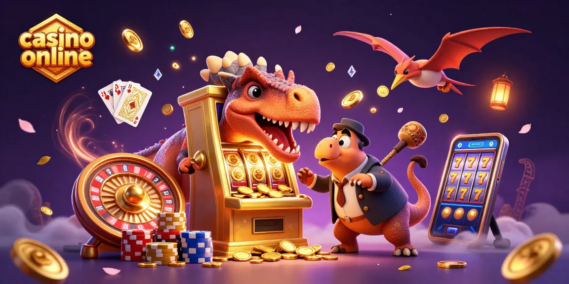 Sloturi online atractive în timp ce un pachycephalosaurus lovește o mașină cu jackpot-uri aurii