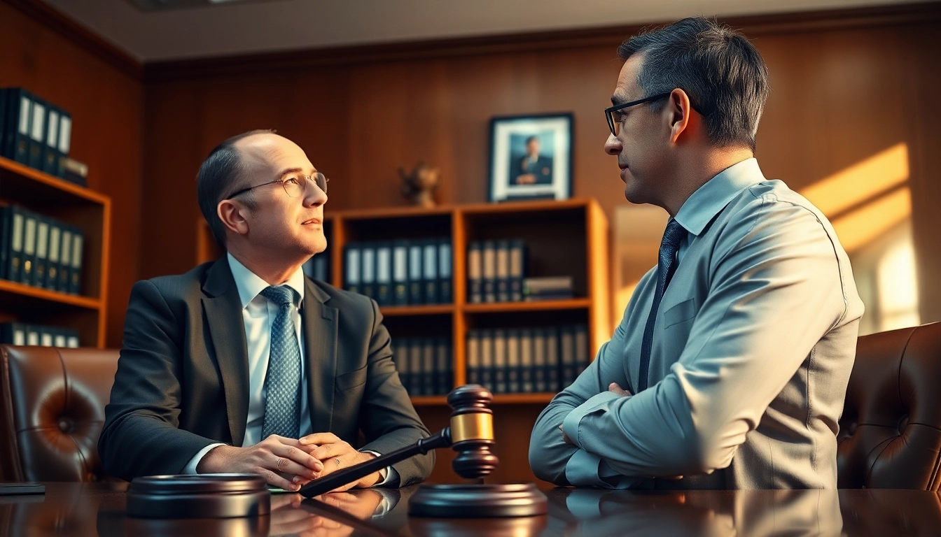 Consultation with a clearwater truck accident lawyer, highlighting professionalism and expertise.