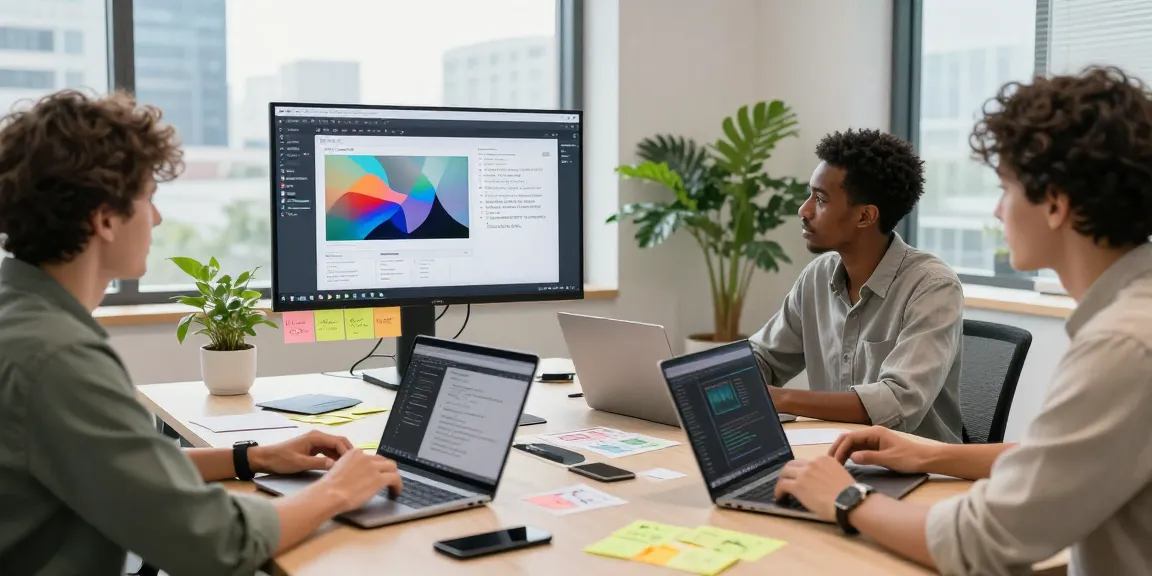 Team collaborating on Snipaste interface, showcasing innovative screenshot solutions in a bright workspace.