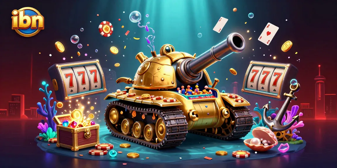Engage with exciting gameplay at ibn's vibrant 3D casino illustration featuring unique gaming elements.