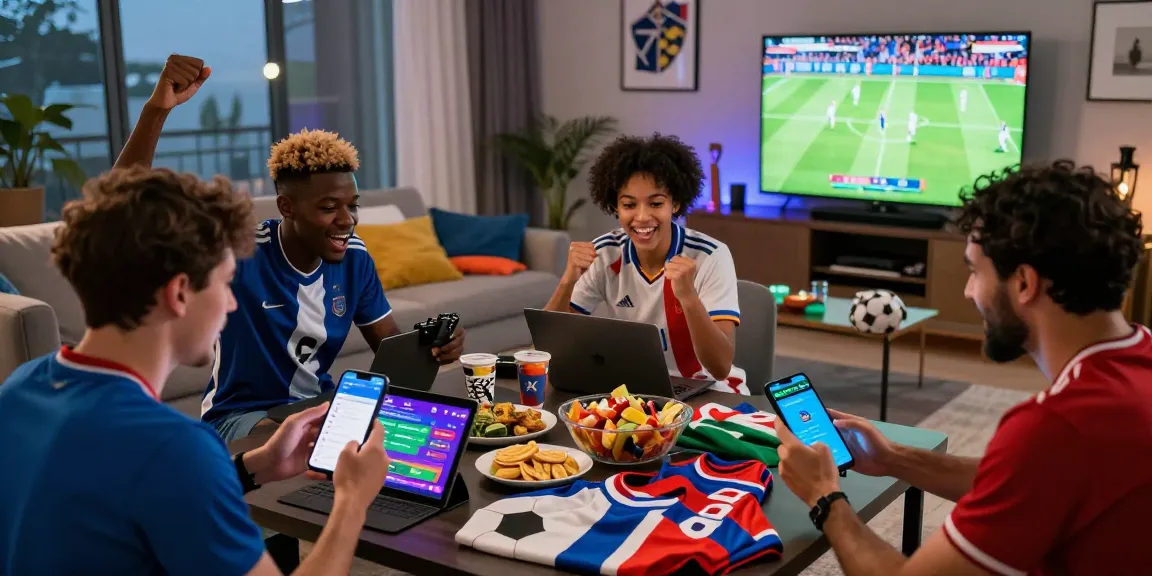 Group enjoying the thrill of betting on tempototo during the 2026 World Cup.