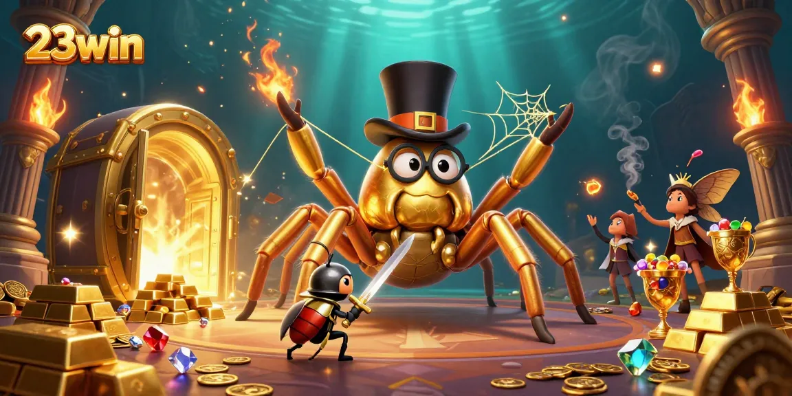 Engage with 23win's vibrant casino fantasy, revealing treasure amidst 3D cartoon charm!