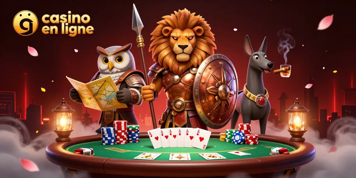Jouer sur un casino en ligne avec des cartes de poker et des jetons colorés en plein essor