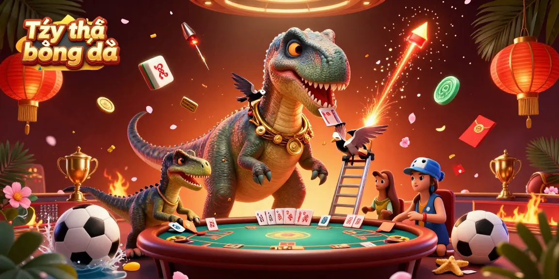 Placing smart bets with Tỷ lệ cá cược bóng đá as a dinosaur watches dynamic casino action