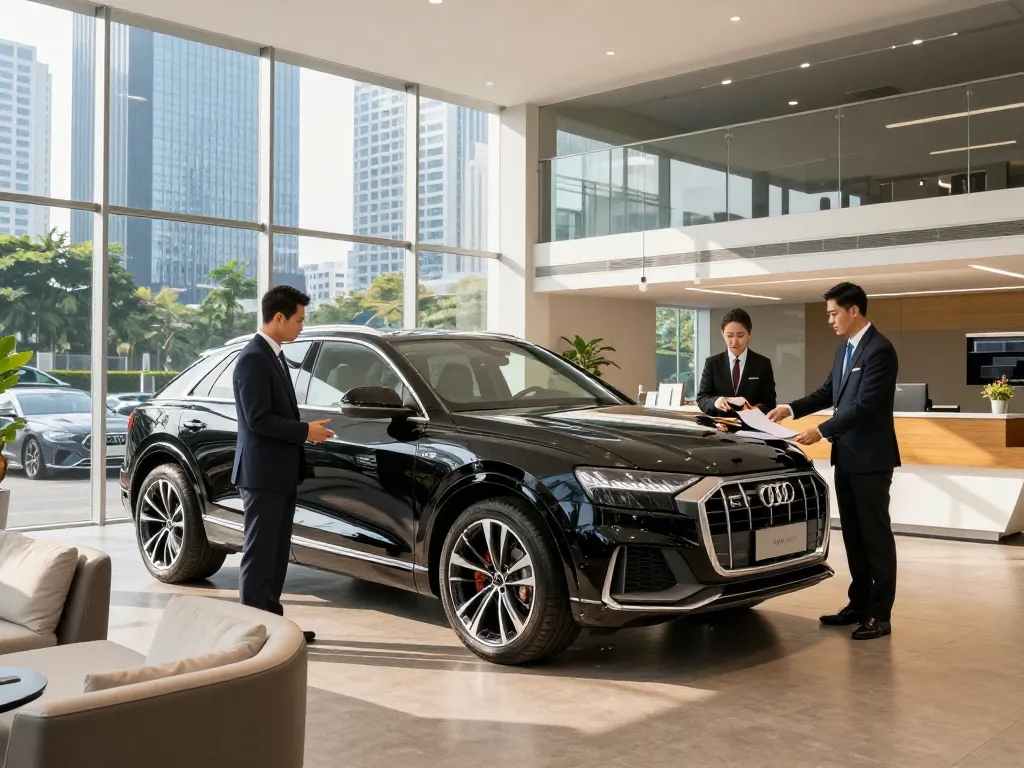 cho thuê xe ô tô hạng sang với Audi Q8 tại dịch vụ cho thuê sang trọng ở Thành phố Hồ Chí Minh