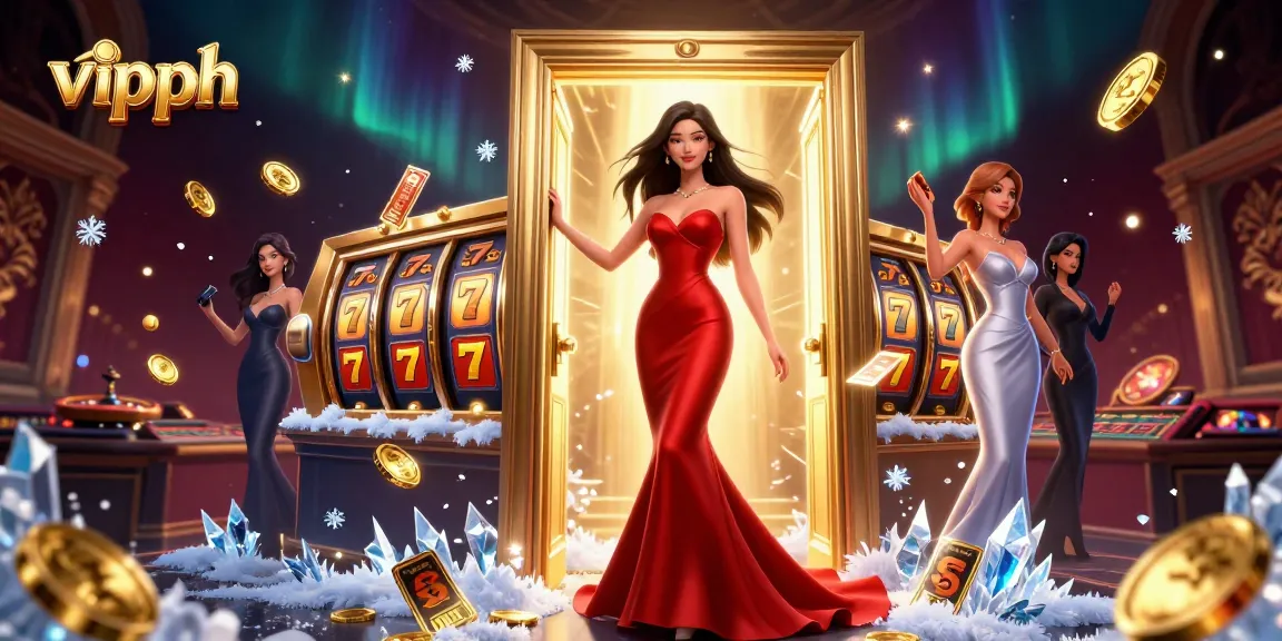 Experience the thrill of VIPPH with dynamic slot action, golden coins and vibrant casino atmosphere.