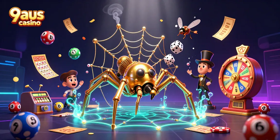 Experience the excitement of 9aus casino with vibrant gaming elements and dynamic characters.