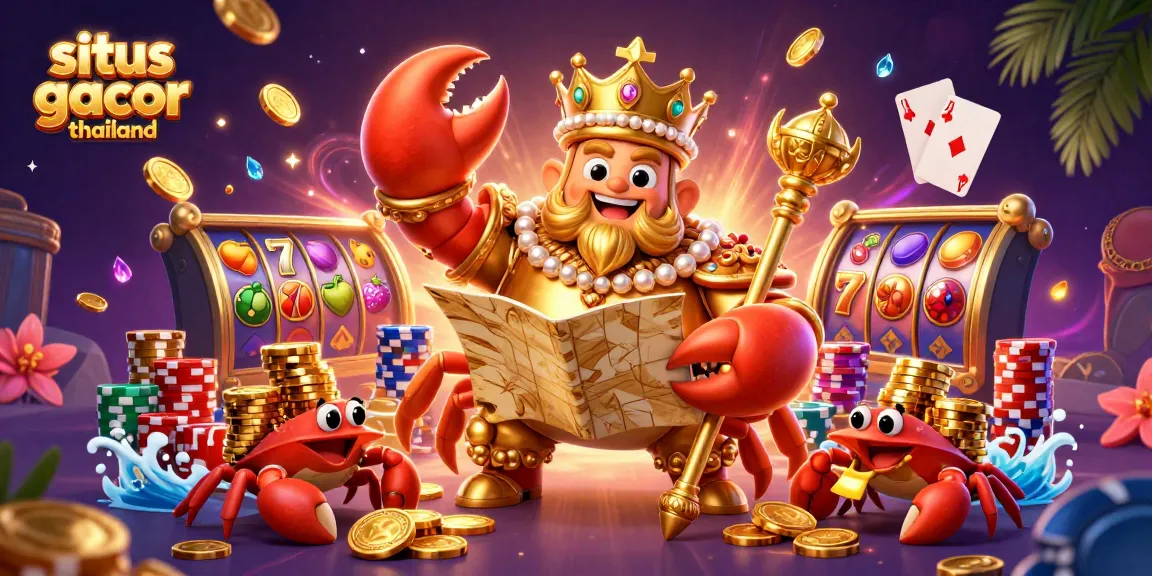 Experience the excitement of situs gacor thailand with vibrant creatures and dynamic casino elements in this captivating scene.
