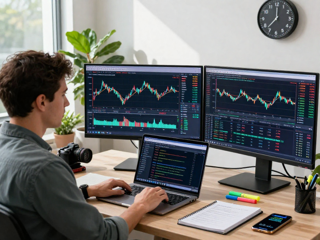 在TradingView官网使用技术指标和图表进行交易分析的金融交易者。