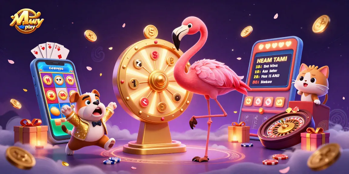 Mwplay engages players with thrilling slot games in a vibrant 3D casino environment.