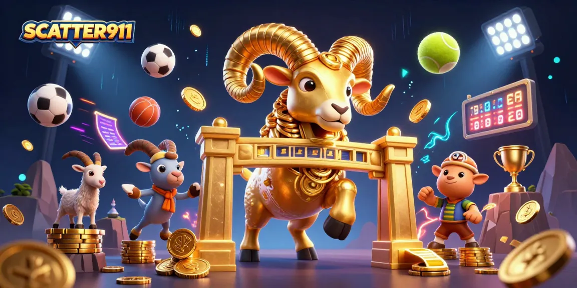Experience SCATTER911 action with vibrant 3D gaming elements and dynamic characters in this lively scene.