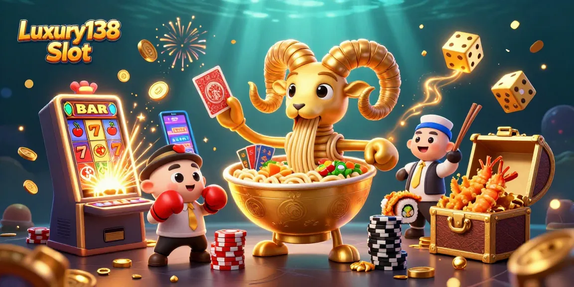 Win big with Luxury138 Slot at a vibrant online casino featuring engaging 3D characters and dynamic elements.