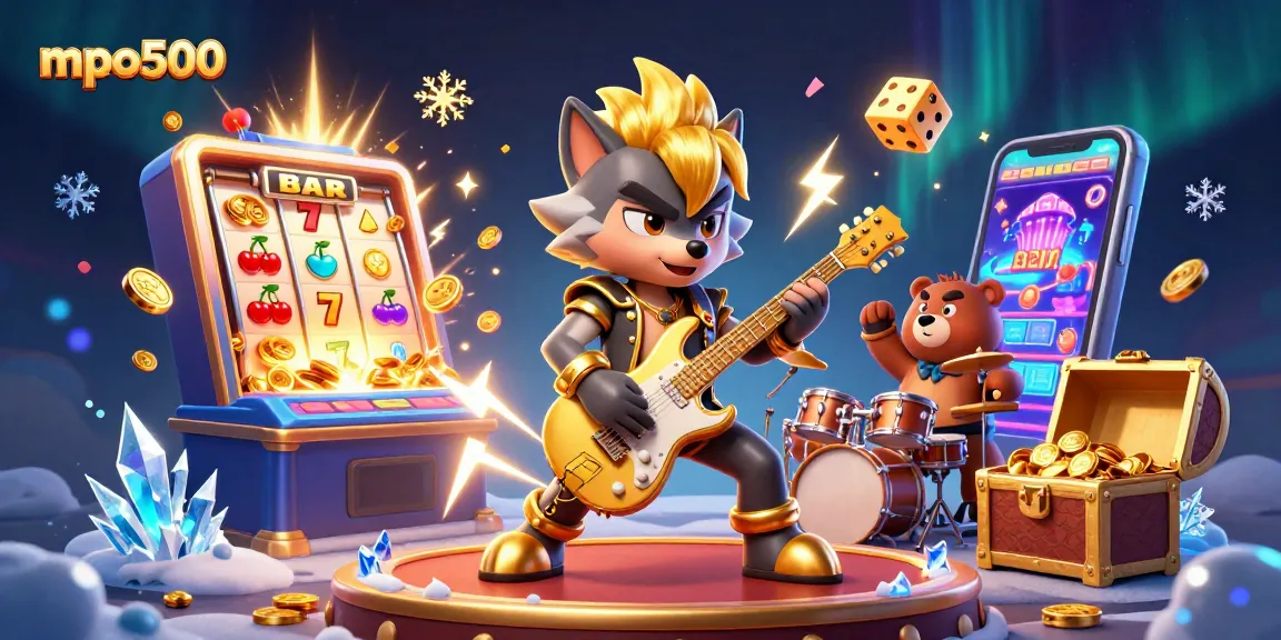 Watch the mpo500 rock star emblem come alive as the casino scene erupts with games and excitement!