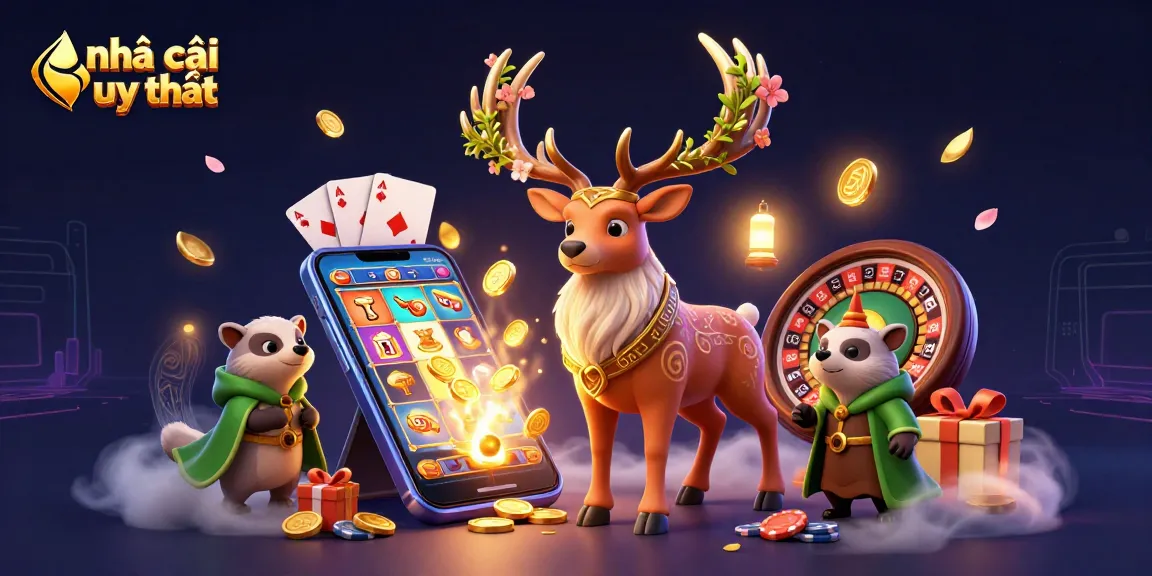 Experience the thrill of nhà cái uy tín with vibrant slot gaming and engaging characters in a magical setting.