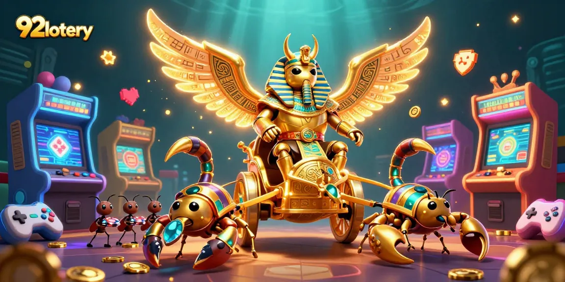 Engage in exciting lottery action with 92lottery featuring a vibrant 3D casino illustration.