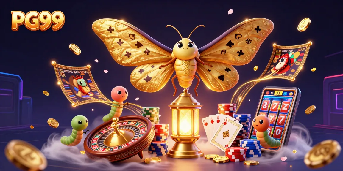 Experience PG99's vibrant casino scene with spectacular golden visual elements and engaging gameplay.