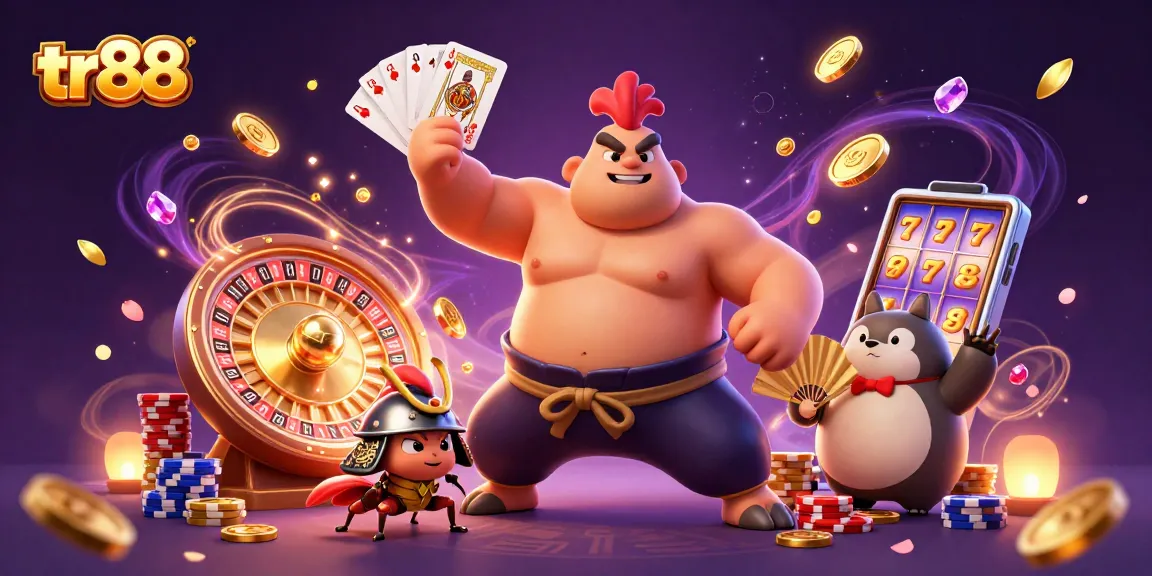 Experience thrilling gameplay with tr88, featuring dynamic casino elements and vibrant characters in action.