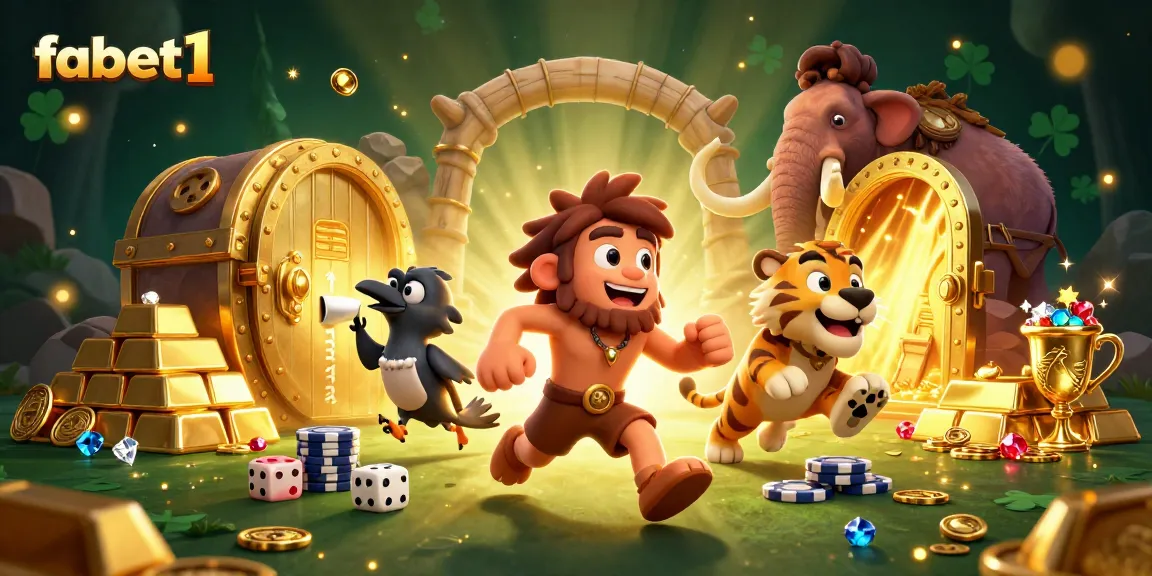 Experience winning strategies at fabet1 with a dynamic caveman casino scene full of treasures.