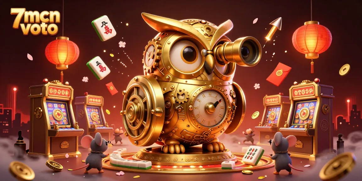 Experience the thrill of 7mcn voto with a vibrant casino scene featuring games and festive elements.