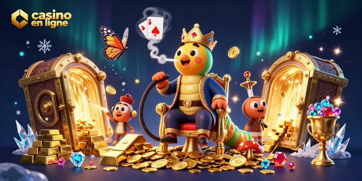 Jouer dans un casino en ligne avec un maître narguilé et des richesses scintillantes.