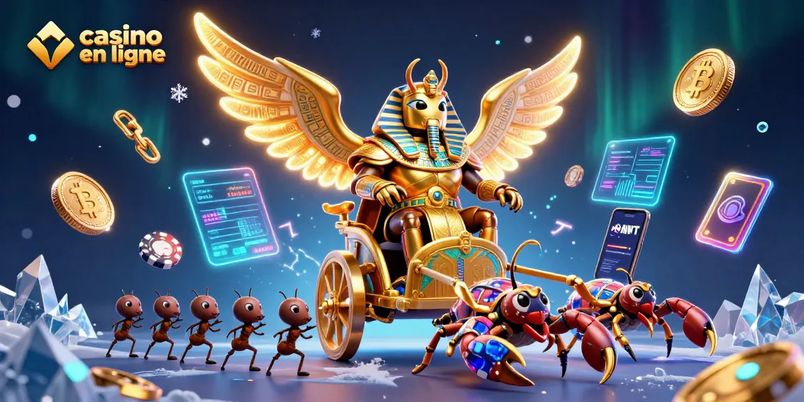 Gagnez en découvrant le monde du casino en ligne avec une illustration riche et dynamique.