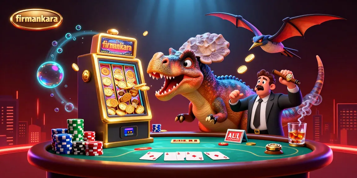 Experience dynamic winnings at firmankara with a pachycephalosaurus triggering jackpots amidst casino chaos.
