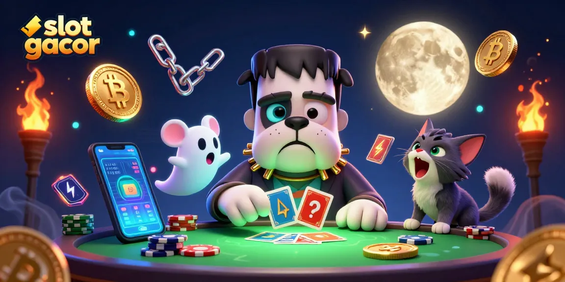 Menangkan slot gacor dengan karakter monster dan koin cryptocurrency yang bersinar.