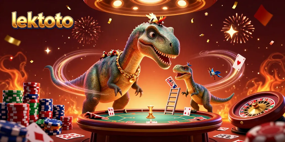 Experience thrilling gameplay with lektoto at a vibrant poker scene featuring lively characters and game elements.