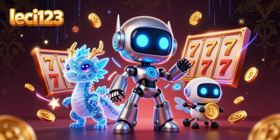 Experience winning strategies with leci123's immersive online gaming setup featuring vibrant slot reels.