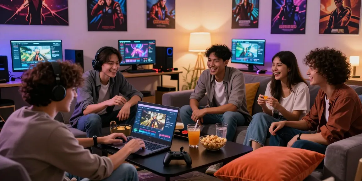 Friends discussing 안전 토토사이트 options in a cozy gaming setup