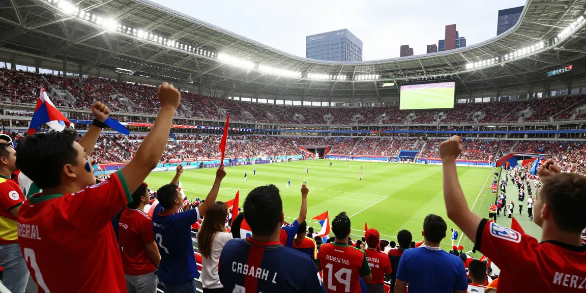 Suasana stadion penuh semangat dengan penggemar menghadiri jadwal piala dunia 2026.
