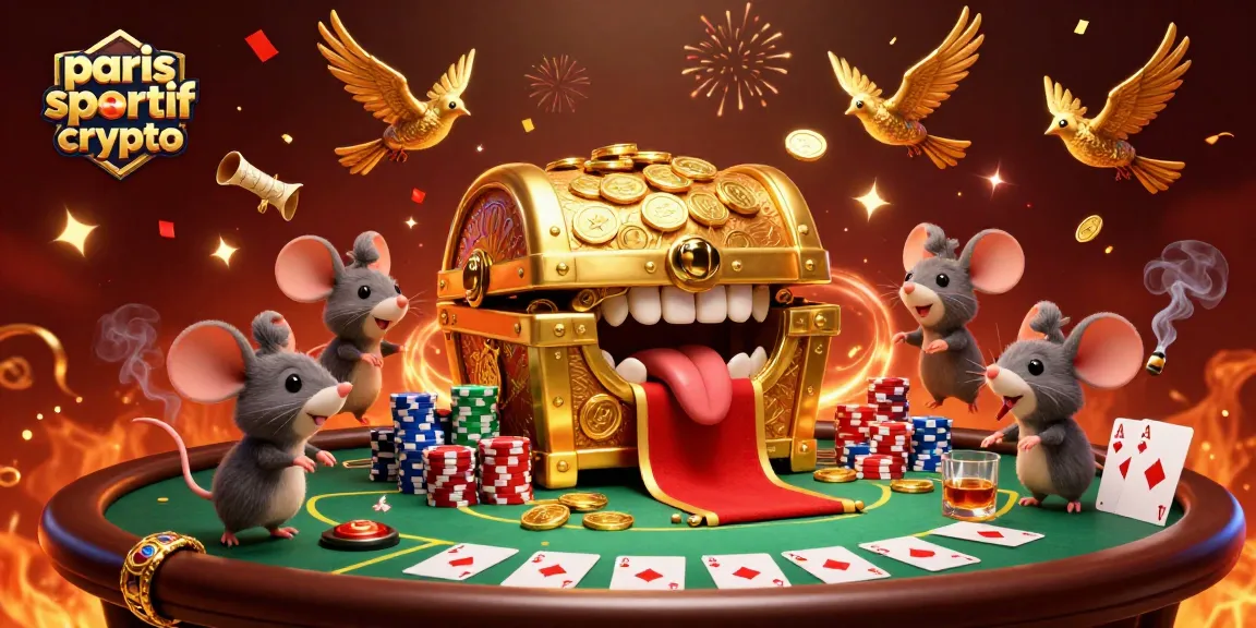 Pariez sur le paris sportif crypto avec enthousiasme et animation festive de gains.