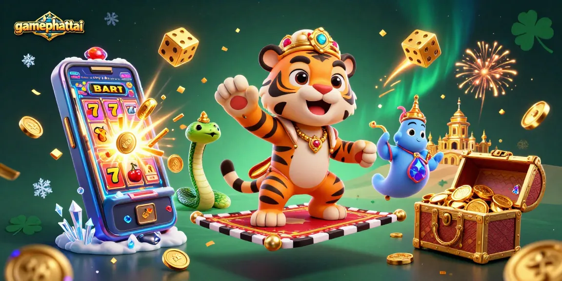 Play the exciting gamephattai and experience bursting jackpots with vibrant 3D elements and animations.