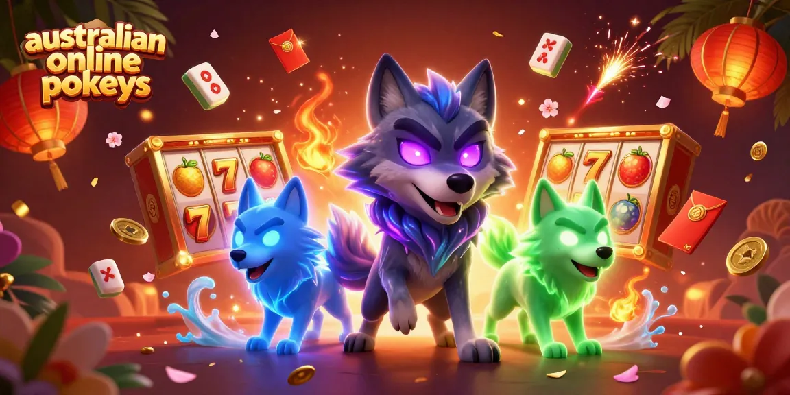 Experience the excitement of australian online pokies with cartoon characters and dynamic slot game elements.