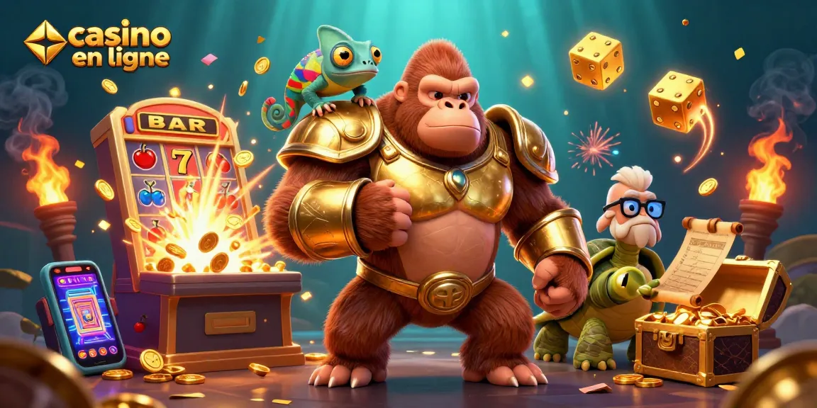 Profitez du meilleur casino en ligne avec une machine à sous géante et des personnages animés captivants.