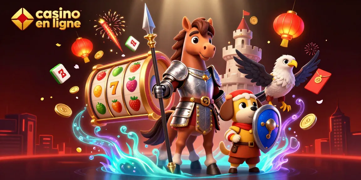 Gagnez en jouant au casino en ligne avec des chevaliers et des machines à sous colorées dans un monde fantastique.