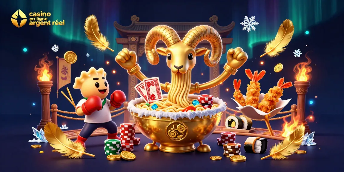 Affrontez des défis captivants dans un casino en ligne argent réel, avec des personnages de jeu animés et des jetons brillants.