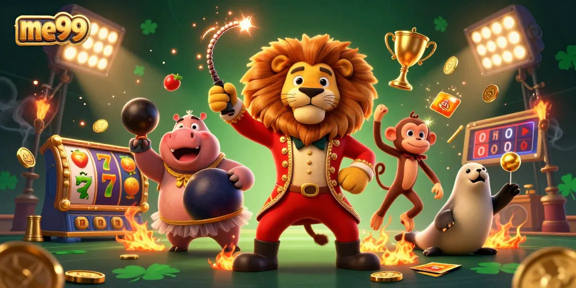 Experience the thrill of me99 casino with vibrant characters and dynamic gaming elements in action.