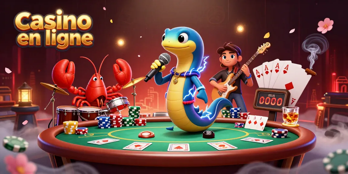 Célébrez le jeu au casino en ligne avec un concert sous-marin animé de personnages illustrés en 3D.