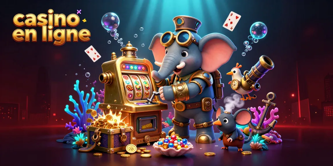Gagnez du plaisir avec des machines à sous sur casino en ligne, entouré de trésors sous-marins.