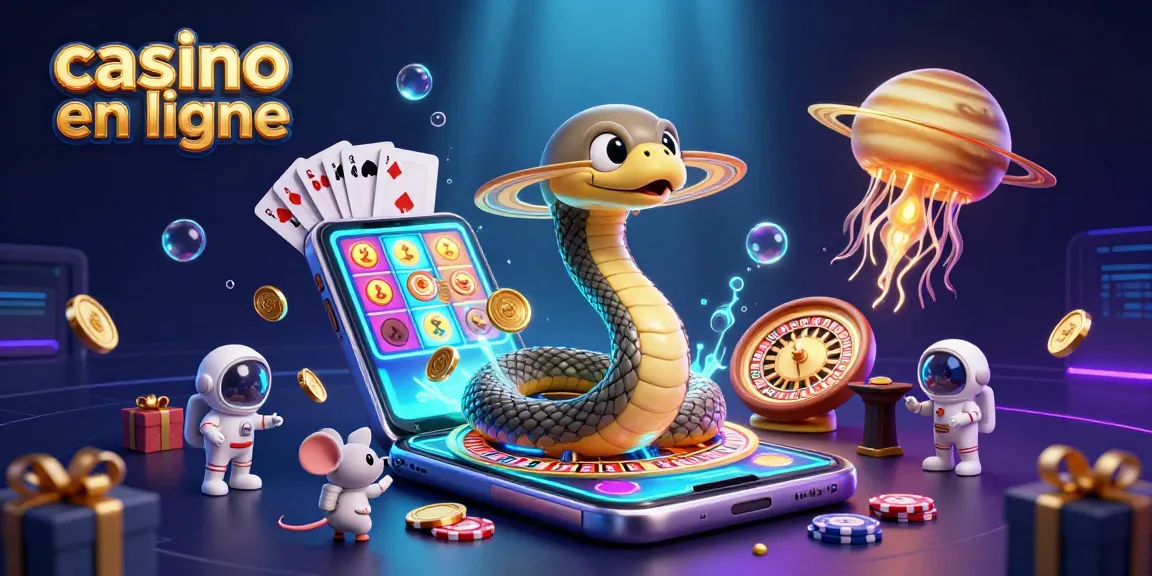 Jouer au casino en ligne avec des astronautes sur une roulette cosmique et des jeux colorés.