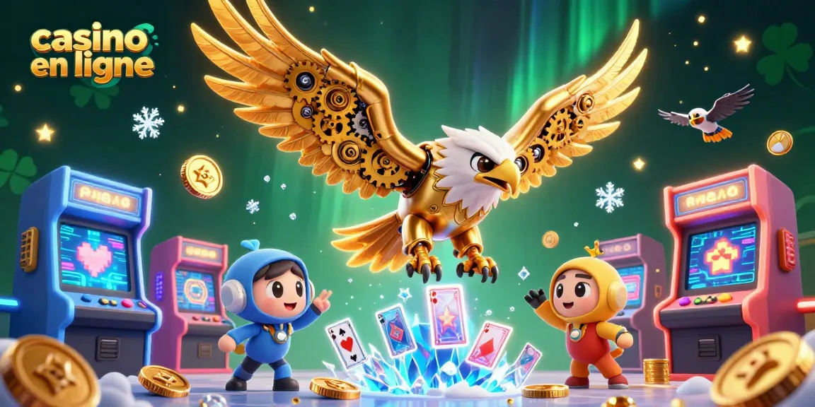 Vous pouvez gagner avec le casino en ligne grâce à un aigle cybernétique et des cartes holographiques.
