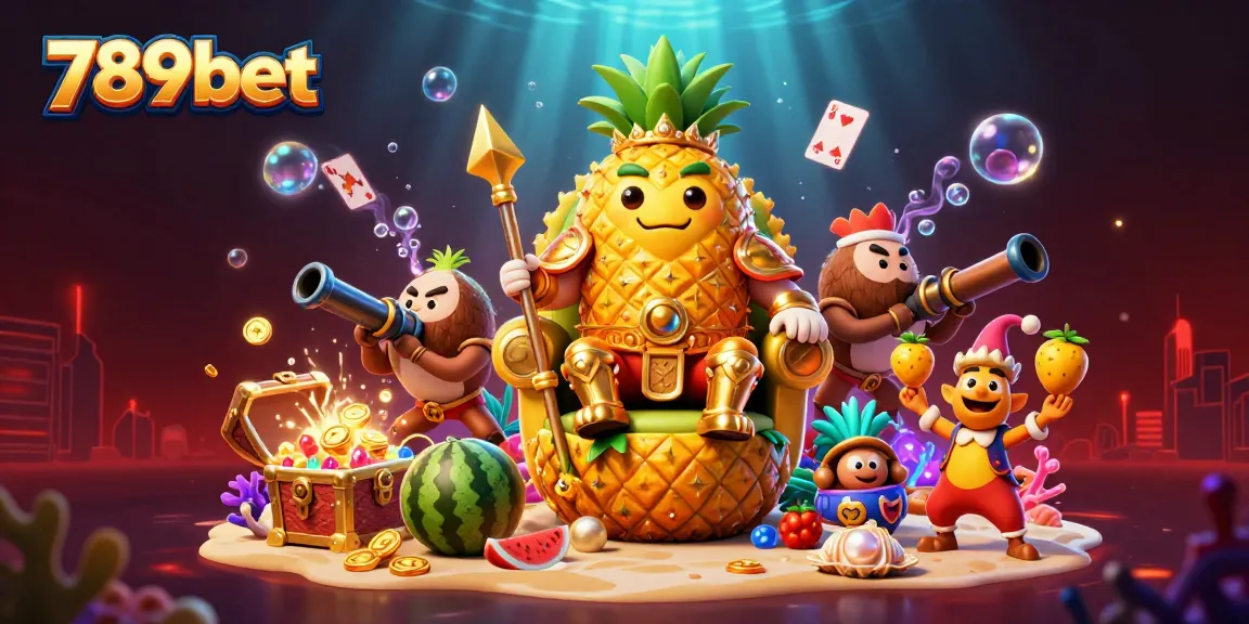 Experience exciting gameplay at 789bet with vibrant visuals and unique characters in this casino illustration.