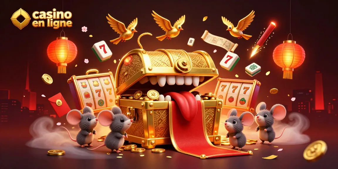 Casino en ligne : illustre une scène dynamique avec des personnages ludiques attirant les joueurs.