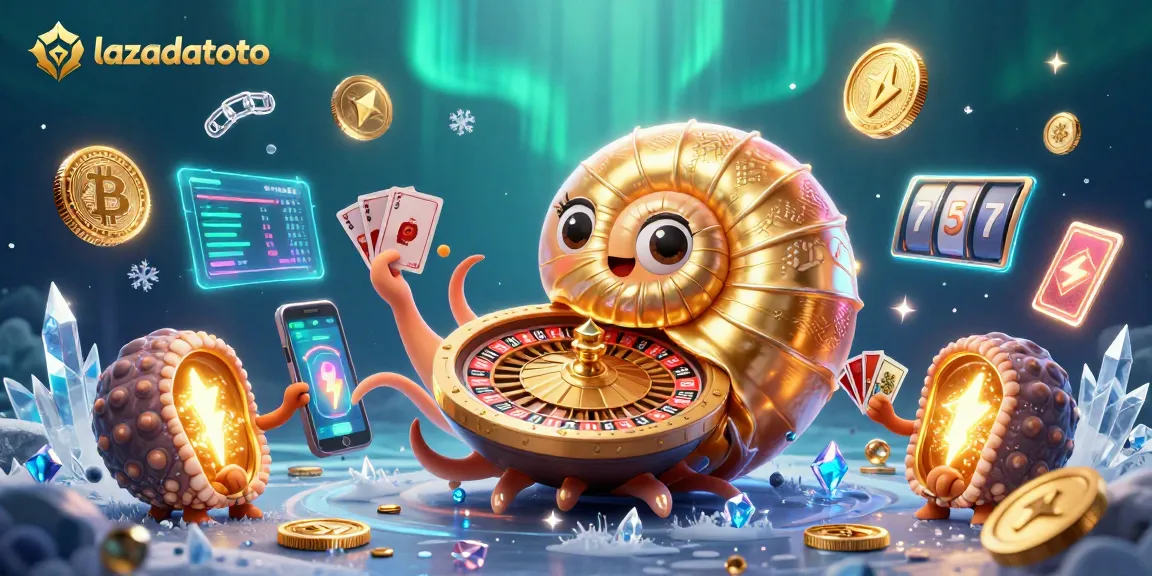 Experience thrilling gameplay with lazadatoto, featuring a vibrant casino scene of a nautilus roulette.