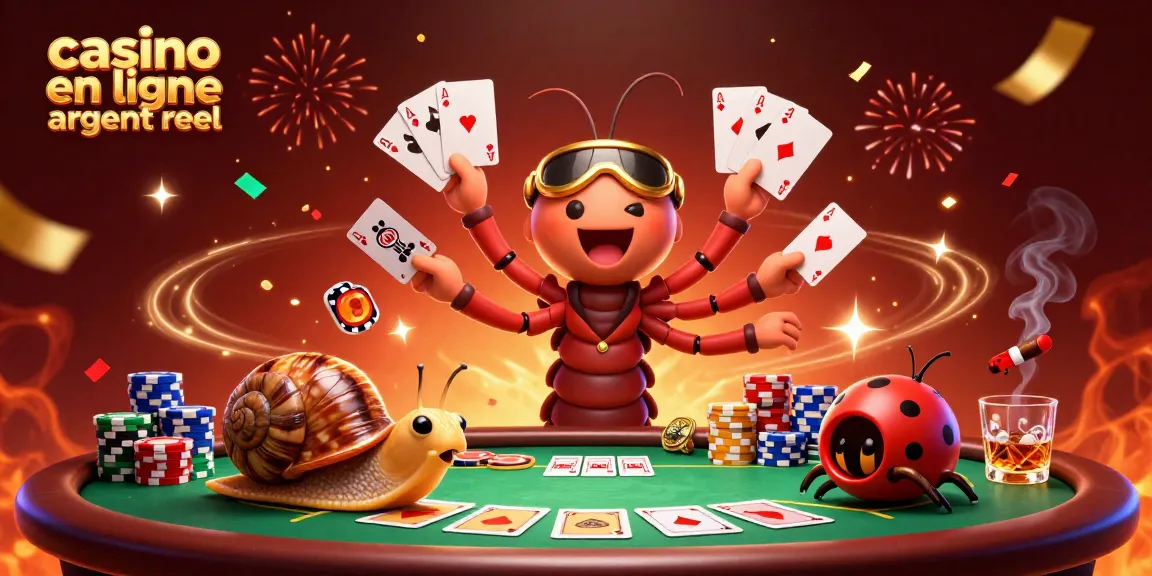 Profitez de l'excitation des jeux sur un casino en ligne argent réel avec cette scène dynamique.