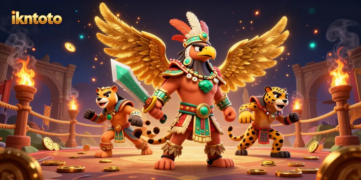 Engage with ikntoto's vibrant casino action featuring dynamic warriors and thrilling gaming elements.