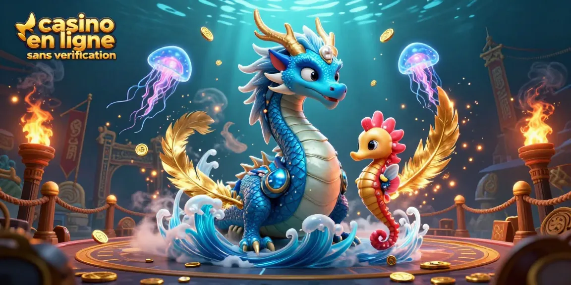 Gagnez facilement sur un casino en ligne sans vérification avec des dragons marins et des créatures lumineuses.