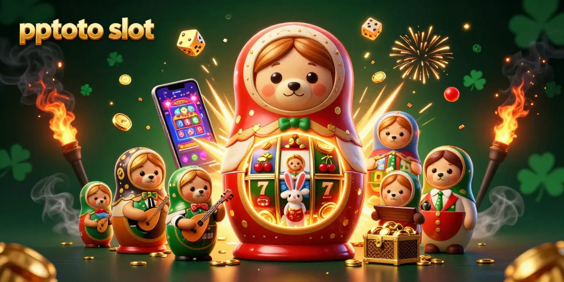 Experience thrill with pptoto slot showcasing vibrant slot action and dynamic cartoon characters.